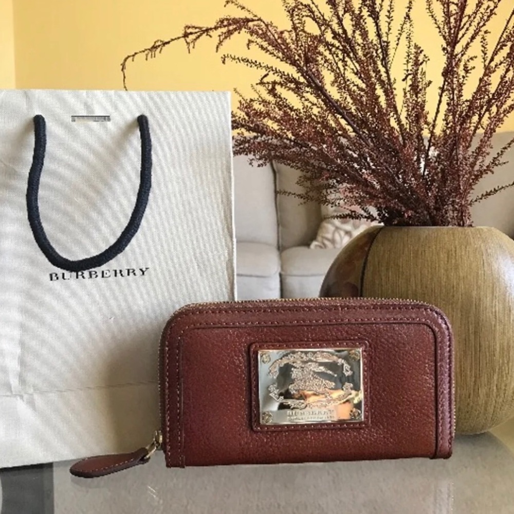 Authentic Burberry London leather wallet